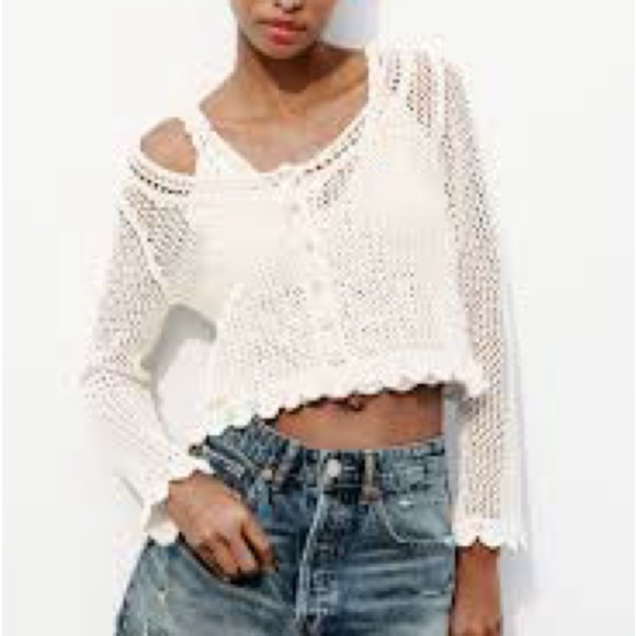 Zara Crochet Cardigan - Picture 1 of 8